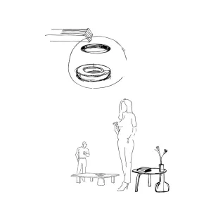 Empower craftsmanship by giving ceramic pieces heightened prominence in the home. Preliminary sk